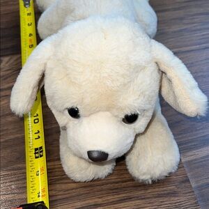 FAO Schwarz- Cream Plush Dog Toy